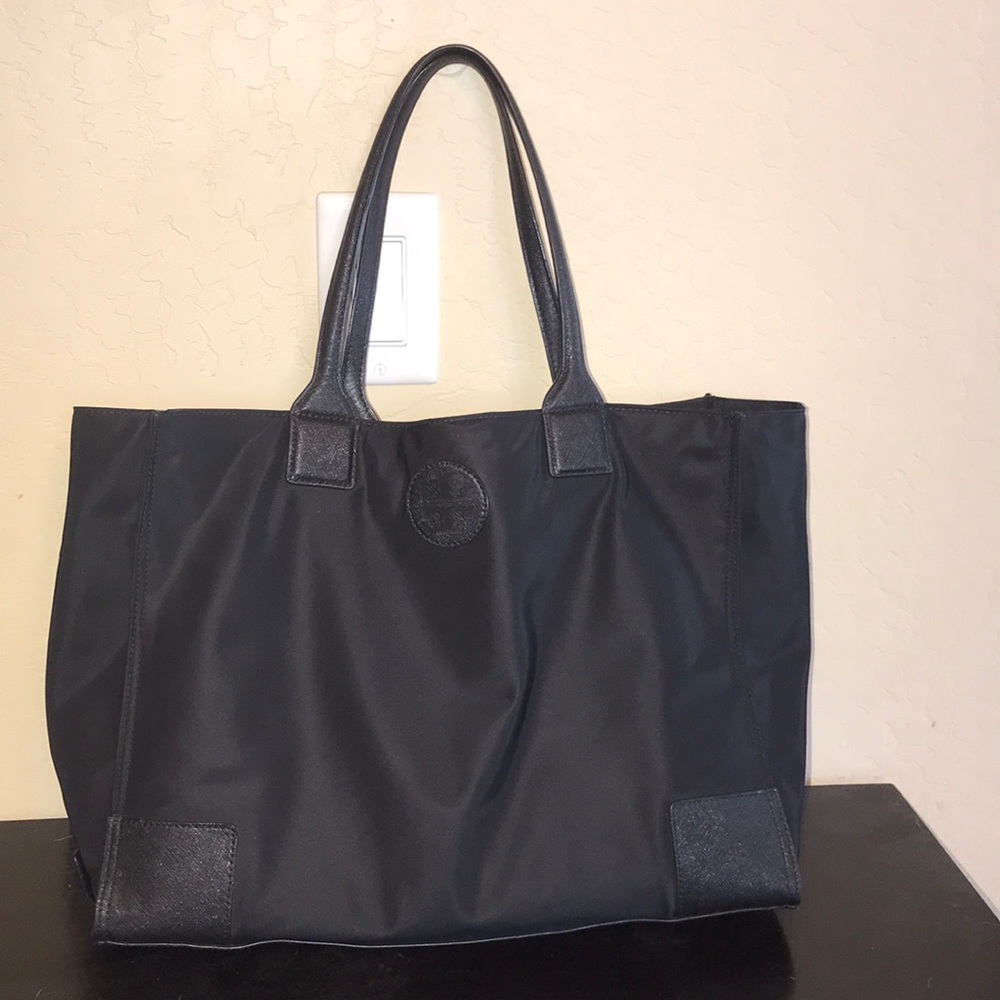 Tory Burch Black Canvas Bag